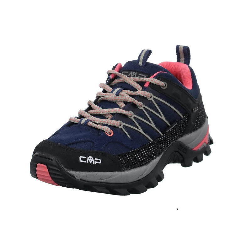 CMP Rigel Low Wmn Trekking Shoe Wp, Walking Shoe, Blue-Corallo,