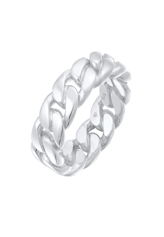 Elli Ring Ladies Chunky Chain Trend In 925 Sterling Silver