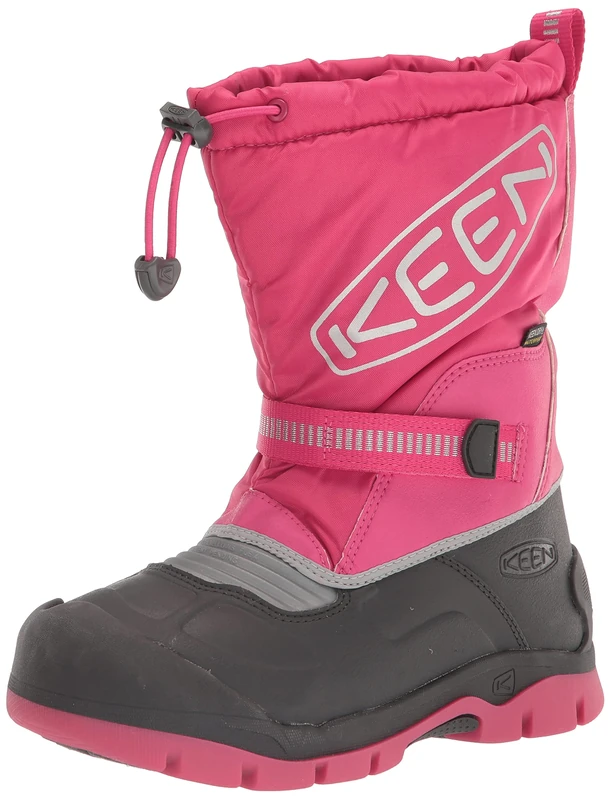 KEEN Unisex Kids Troll Waterproof Snow Boot, Fuchsia Purple Silver, 9 UK Child - Image 1
