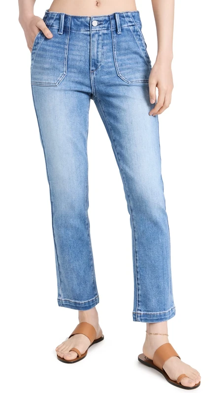 Paige Women's Mayslie Straight Ankle Jeans, Mel, 32 - Image 1