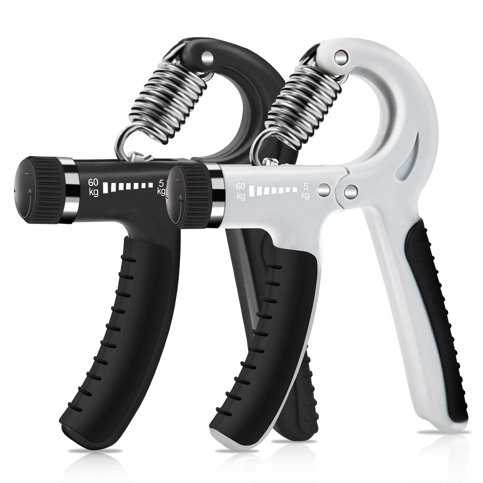 Hand Grip Strengthener Grip Strengthener Grip Strength Trainer teenage boy gifts The grip strength can be adjusted from （5-60）kg Perfect for Musicians Athletes and Hand Injury Recovery…