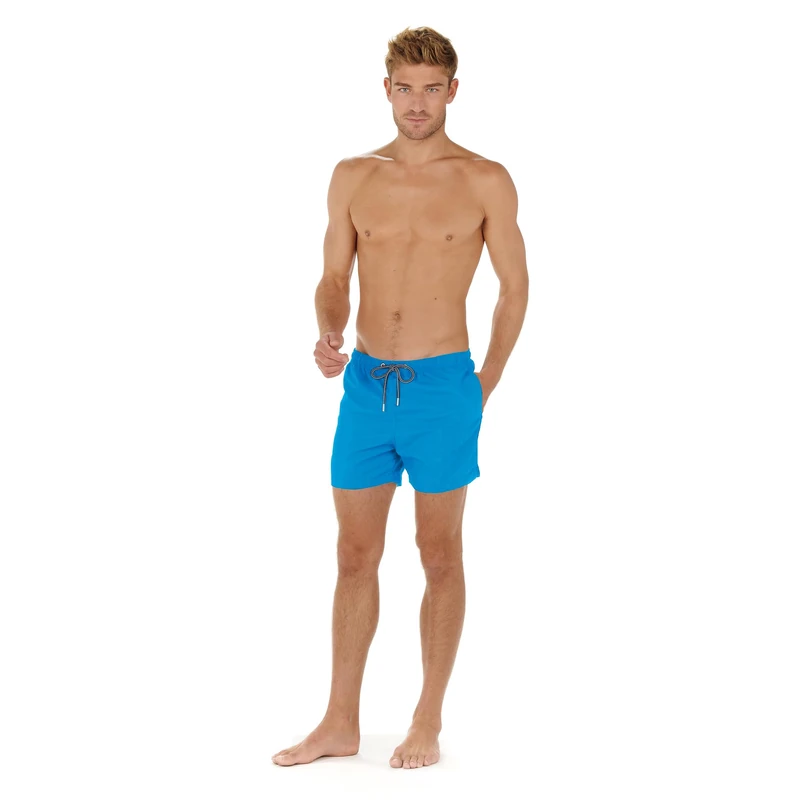 Hom Men's Sea Life Swim Shorts Board, Turquoise, L