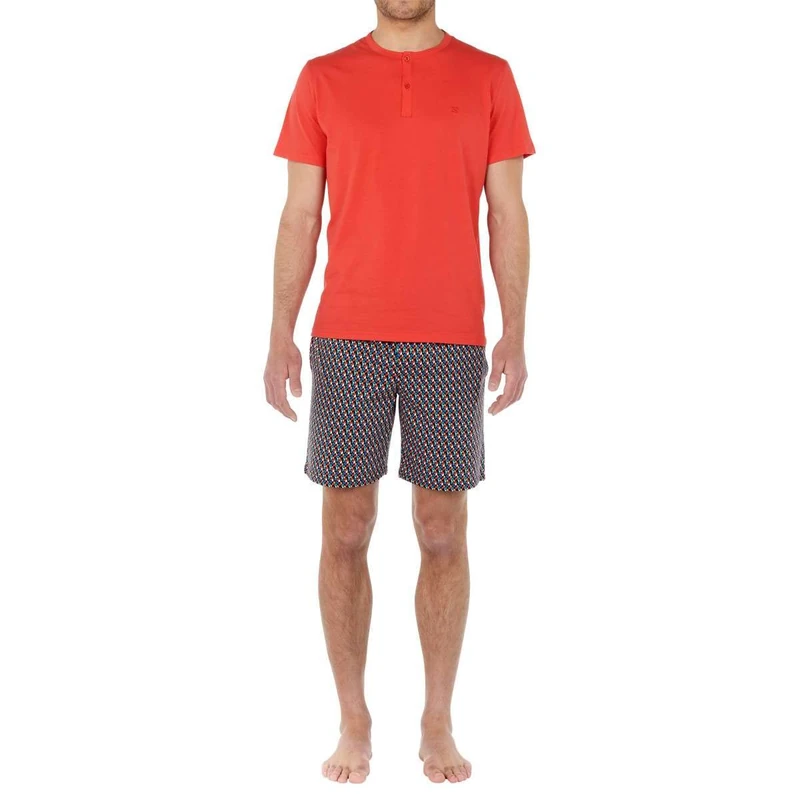 WFWAUTO Men's Court Ricardo Pajamas Sets, red, XXL