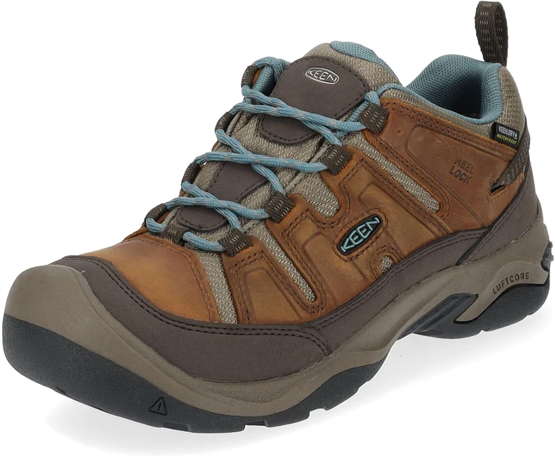 KEEN Women's Circadia Waterproof Hiking Shoes - Syrup/North Atlantic