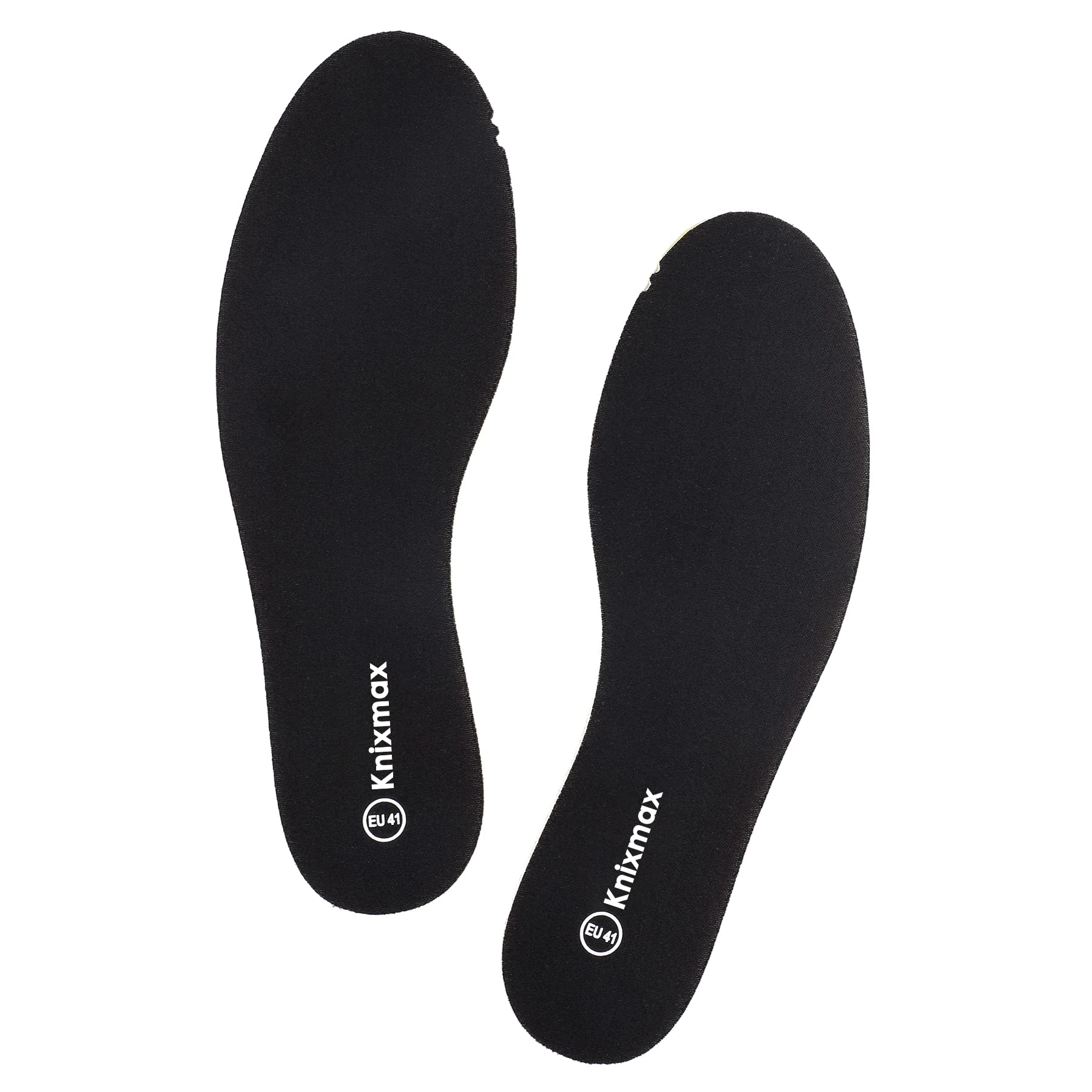 Knixmax Women Memory Foam Insoles Soft Cushioned Inner Soles Comfort Shoe Pads for Trainers Running Shoes Walking Boots Black 3UK-36EU