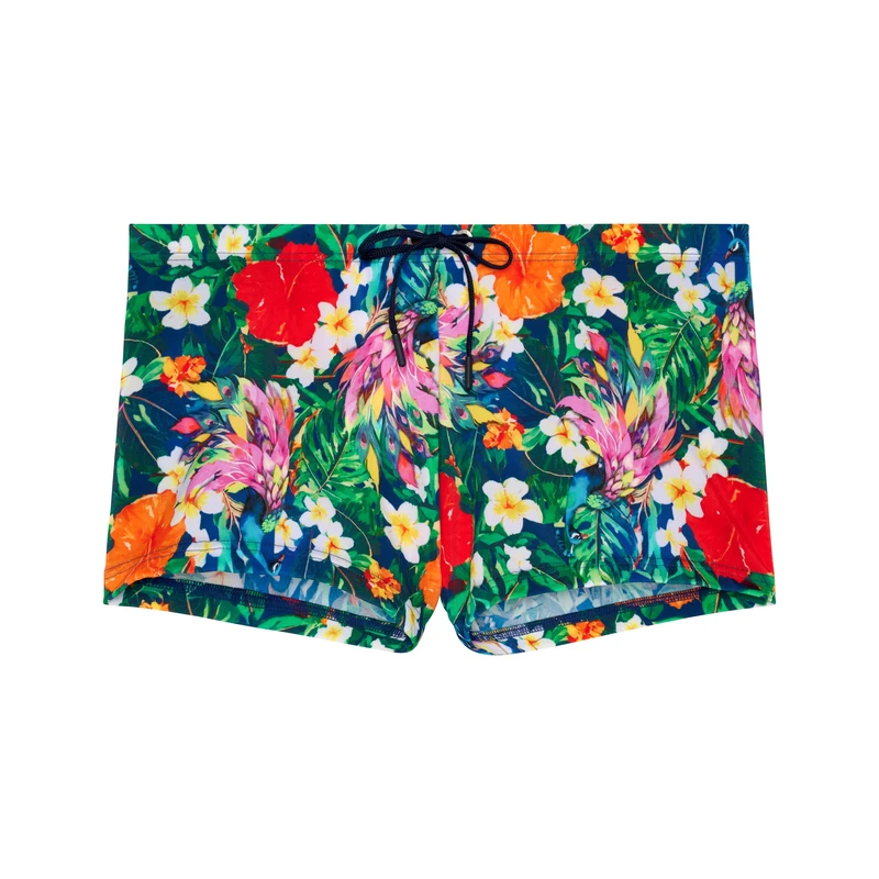 HOM Men's Peacock Swimwear Boxer, Multicoloured, XL