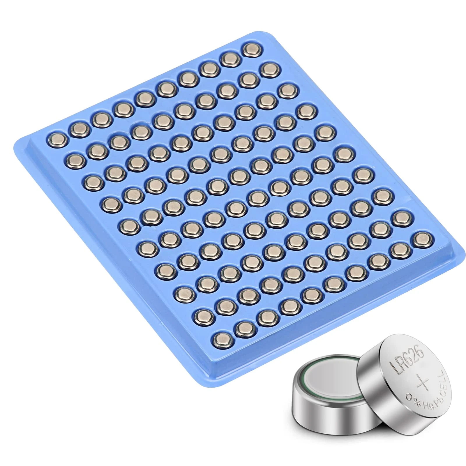 Alkaline Button Cell Batteries LR626 AG4 SR626 1.5V Coin Cell for Watches 100-Pack 377A 377 177 Battery