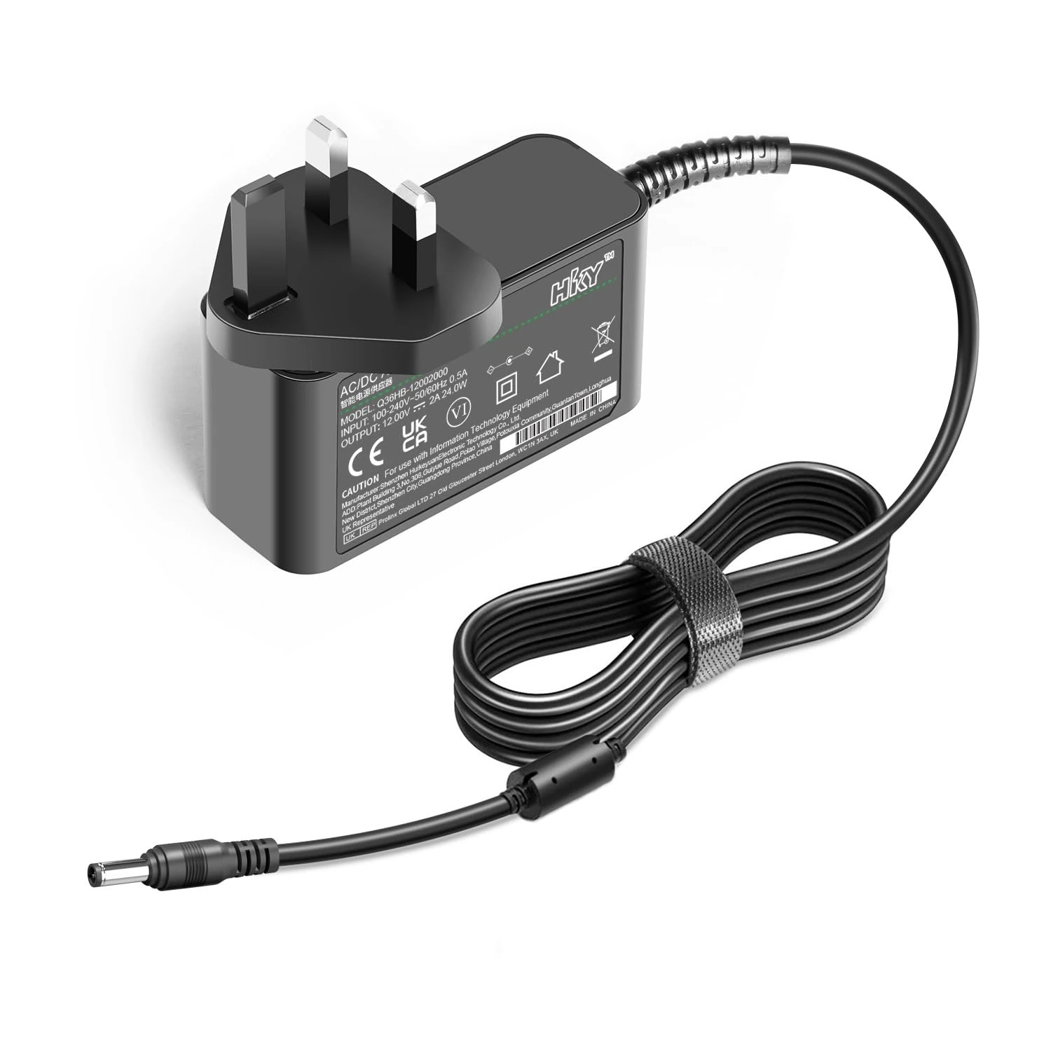 HKY 12V DC 1.5A 2A UK Mains Switching Adaptor Charger for Pure Evoke-1 1XT Evoke 2-XT 2XT Evoke-3 H4 H6 D6 D640BT Portable FM DAB Digital Radio Roberts Stream 93i 83i 94i 94L Power Cord Lead Adapter