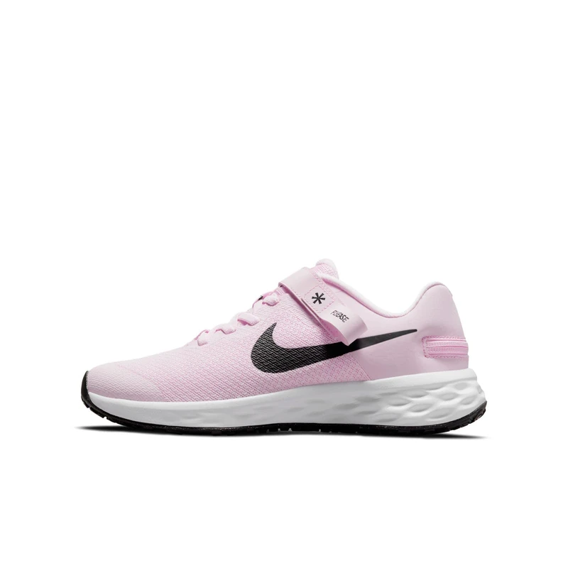 NIKE Boy's Nike Revolution 6 Flyease Sneaker, Pink Foam Black, 5 UK - Image 1