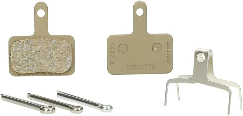 SHIMANO B05S disc brake pads and spring, steel backed, resin