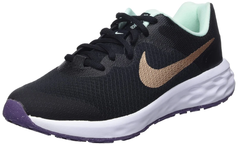 NIKE DD1096-005 Revolution 6 Men Black/Bronze UK 3 - Image 1