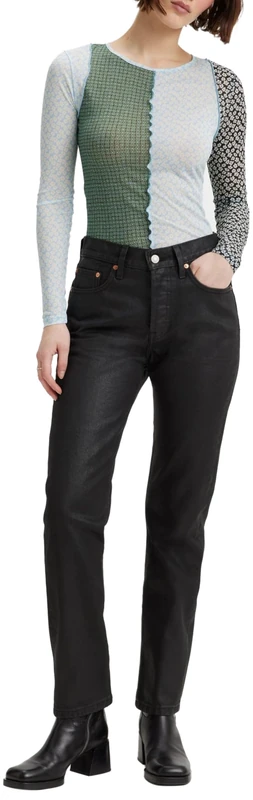 Levi's Women's 501 Wax Coated Pants, posh Party, 28W x 28L