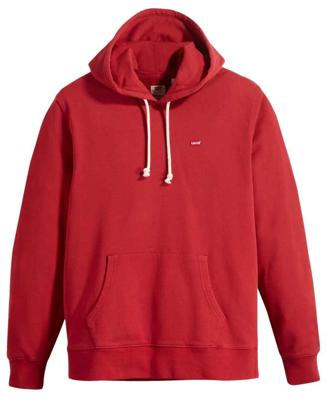 Levi's Men's New Original Sweatshirt Hoodie, Rhythmic Red, XS
