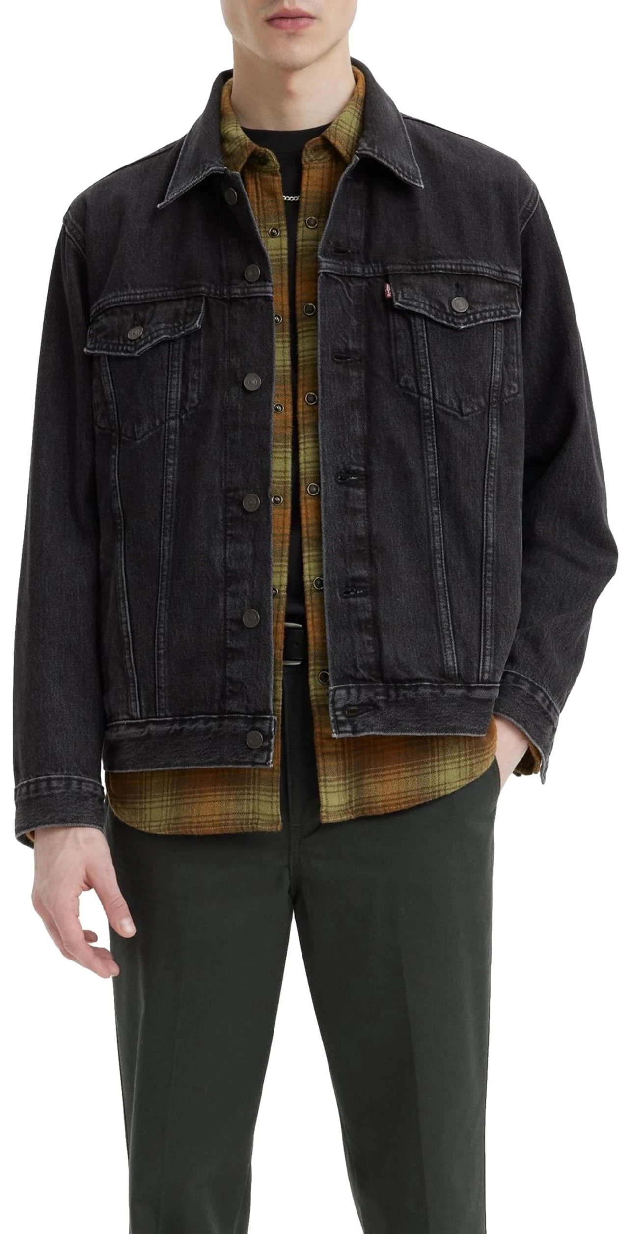 Levi's Men's New Relaxed Fit Trucker Jacket, Superior, L