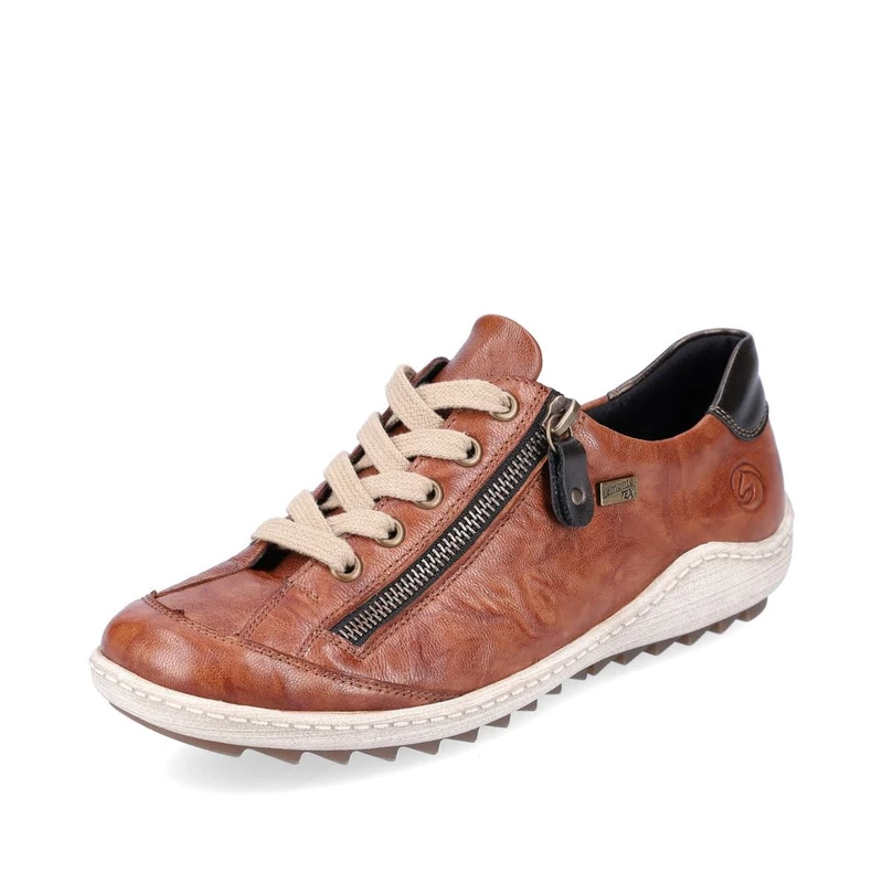 Remonte Women Lace-Up Shoes R1402, Ladies Casual lace-up Shoes,Trainer,Sneakers,Removable Insole,Water Repellent,remonteTEX,Braun,41 EU / 7.5 UK