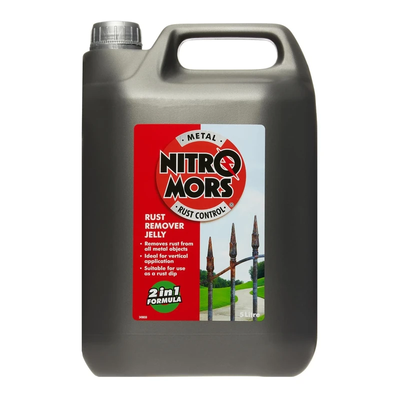 Nitromors Rust Remover Jelly, 2 in 1 Non-Drip Gel Formula, 5 L