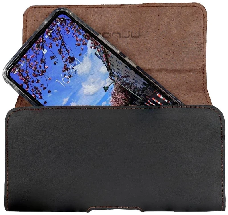 honju Horizon Genuine Leather Belt Case for Samsung Galaxy S24 Ultra / S24 Plus / S23 Ultra / S23 Plus / S23 FE / A35 / A55 [Genuine Cowhide Leather Mobile Phone Case with Belt Loop, Magnetic Closure]