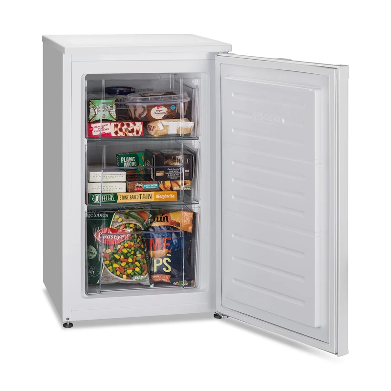 Montpellier MZF48W-1 | Freestanding Undercounter Freezer in White - 48cm Wide. 64L Capacity, 2 Year Warranty (White)