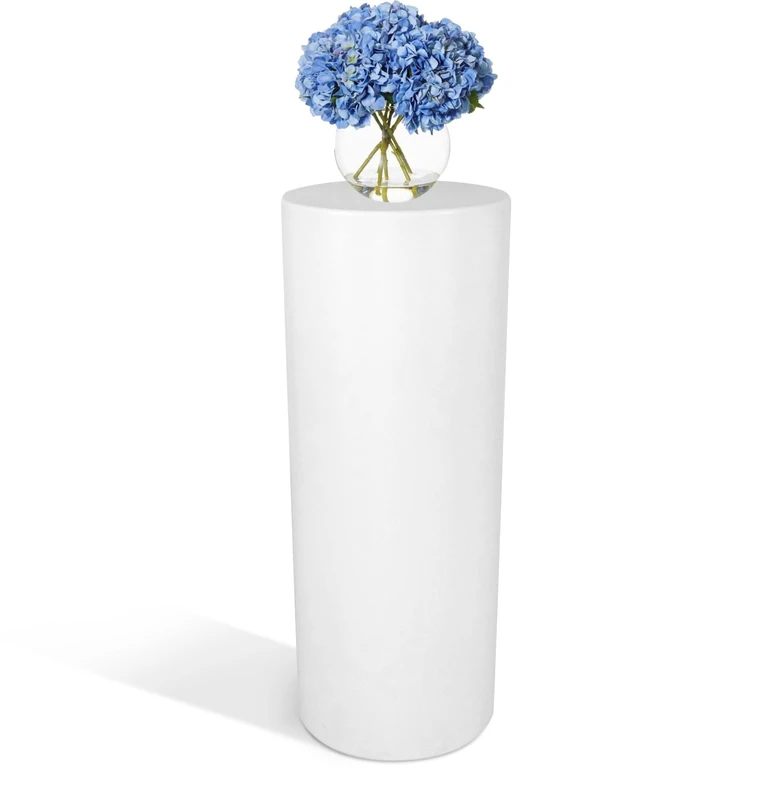 Cylindrical column height 90 cm diameter 35 cm color white MADE IN ITALY