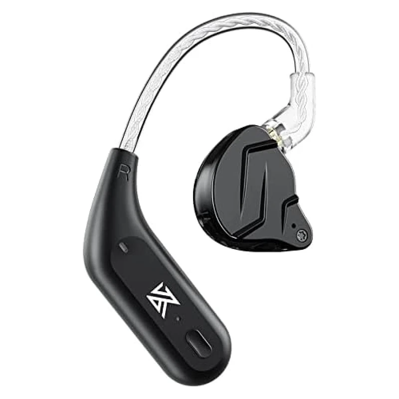 KZ Airloop AZ09-C Bluetooth Cable, Upgrade Headphone Cable, Bluetooth 5.2 Wireless Ear Hook with Microphone, Suitable for ZSN/ZSN PRO/ZS10 PRO/AS16/AS12/ZSX/ZSN PRO-X/Zax/ASF/ASX/DQ6, Black