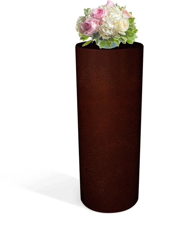 Kloris Cylindrical Column Bronze Color, 90 cm