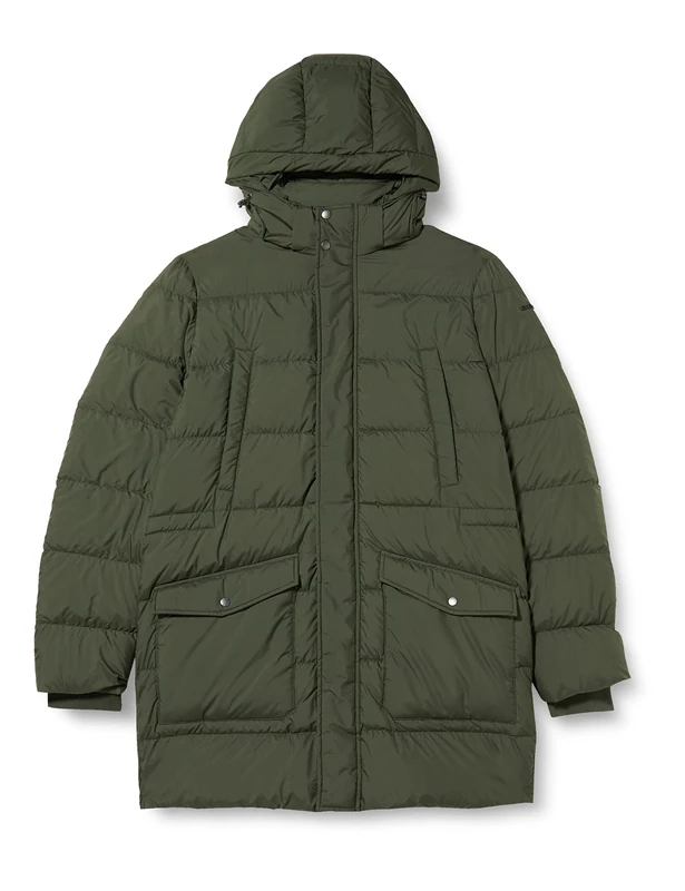 Geox Men's M Nettuno Down Coat, Light Forest Night, 44 - Image 1