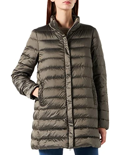 Geox Women's D Jaysen Down Coat, Bright Cement, 16