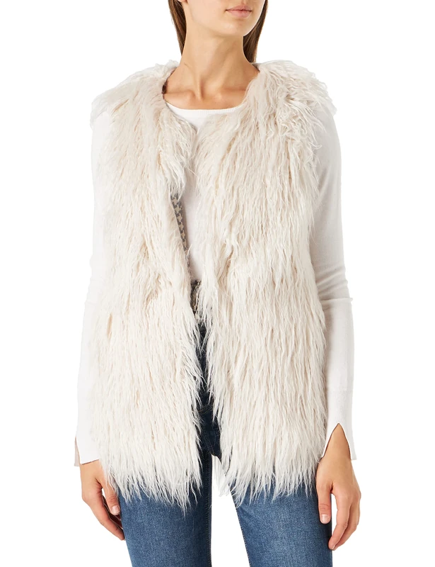 Geox Women's W Loisia Down Coat, Butter Cream, 14