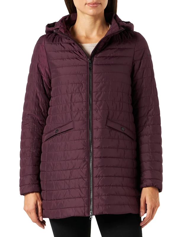 Geox Women's W Ascythia Jacket, Prune Purple, 4