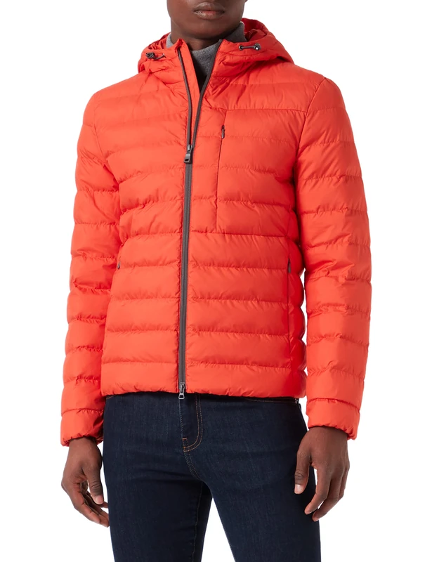 Geox Men's M Dennie Jacket, Pureed Pumpkin, 42