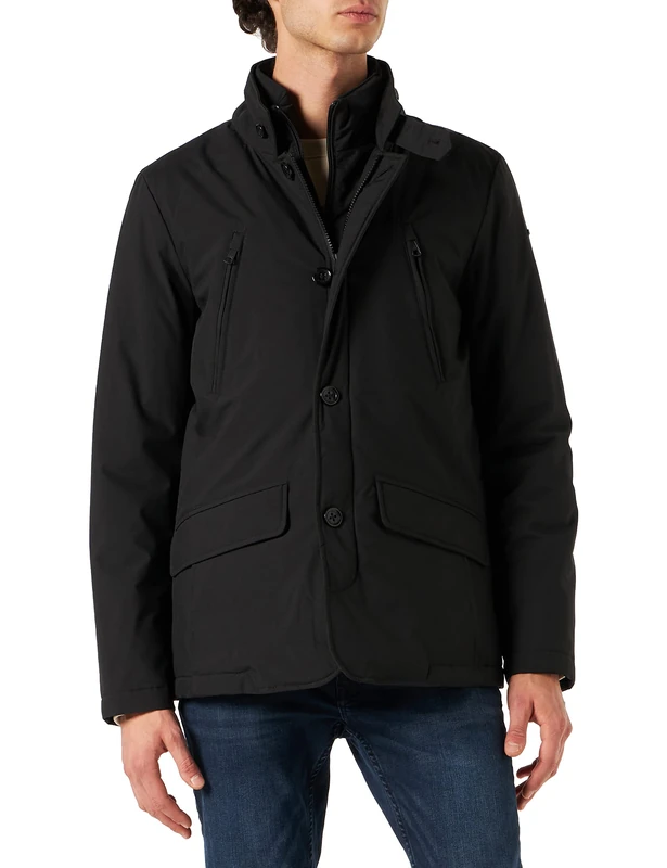 Geox Men's M Tevere Jacket, Black, 38