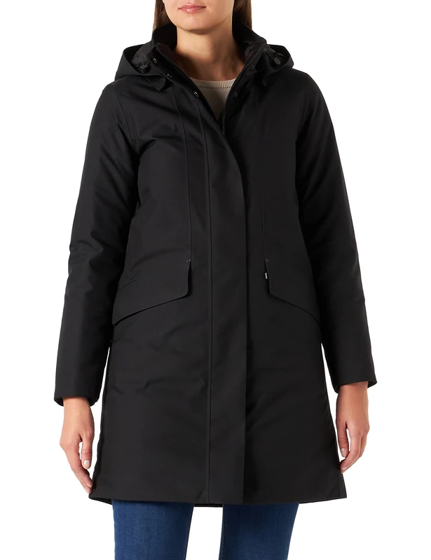 Geox Women's W Gendry Jacket, Black, 16