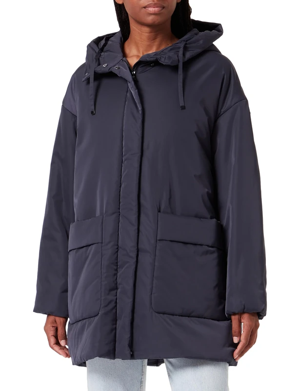 Geox Women's W Diodana Jacket, Black (Black Iris), 12