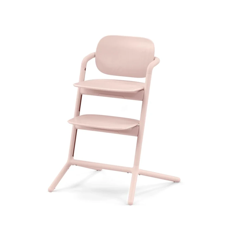 Cybex Gold LEMO High Chair, Grows with your Child, 3-99 Years, Usable from Birth with Separate Attachments, Aluminium/Plastic, Pearl Pink