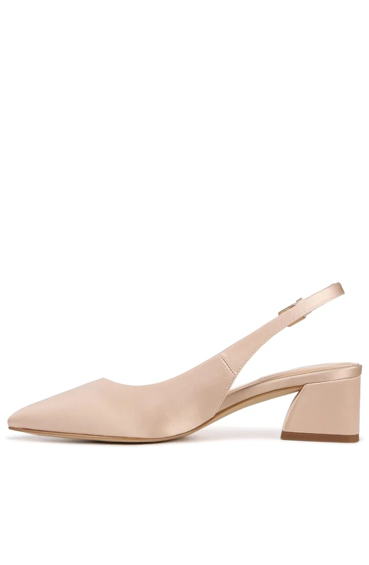 Franco Sarto Women's Racer Slingback Pump, Champagne Satin, 4.5 UK