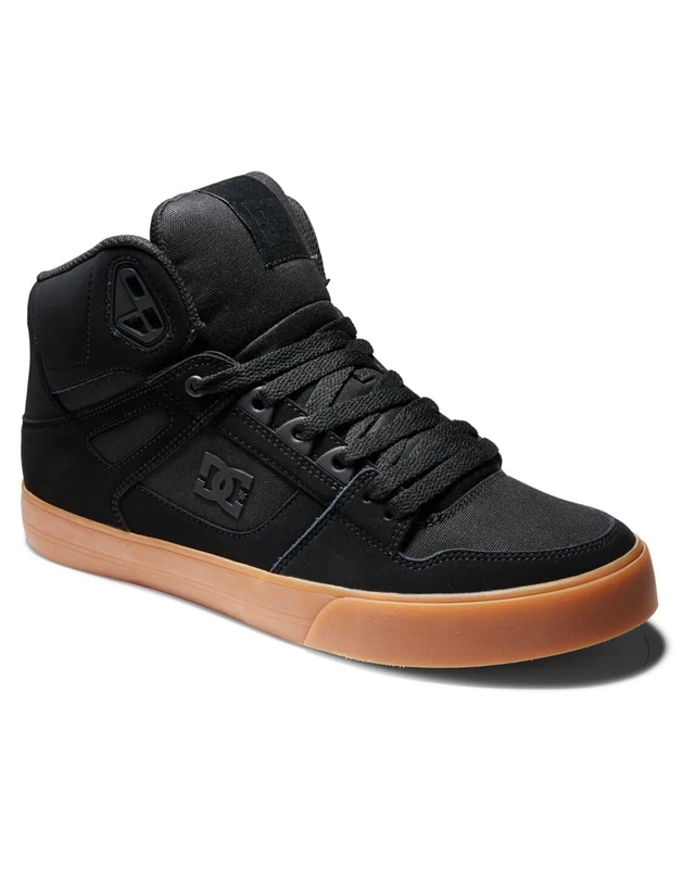Dc Shoes Men's Pure HIGH-TOP WC Shoe, Black/Gum, 8.5 UK