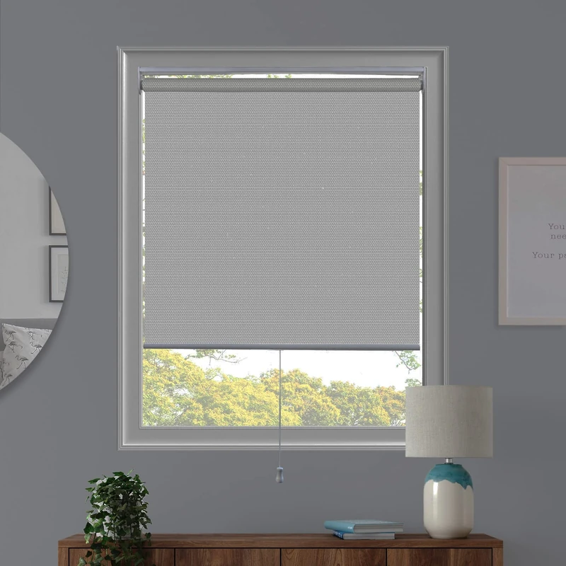 CHICOLOGY, Cordless Home, Roller Window Treatments, Door Blind, Light Filtering Screens, 23" W x 72" H, View-Tiful Chantilly White (Solar)