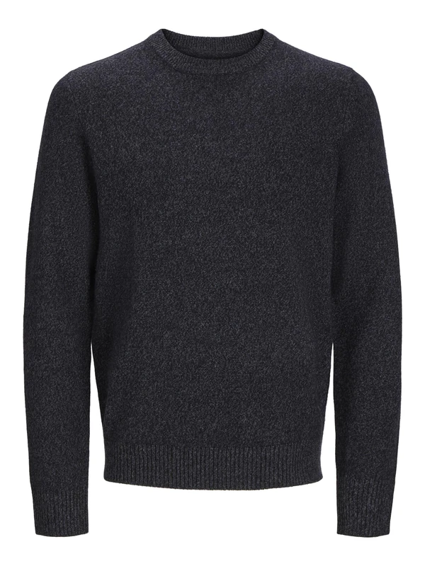 JACK&JONES Jprcclambswool Knit Crew Neck Sn, Black Beauty/Detail: Twist, S