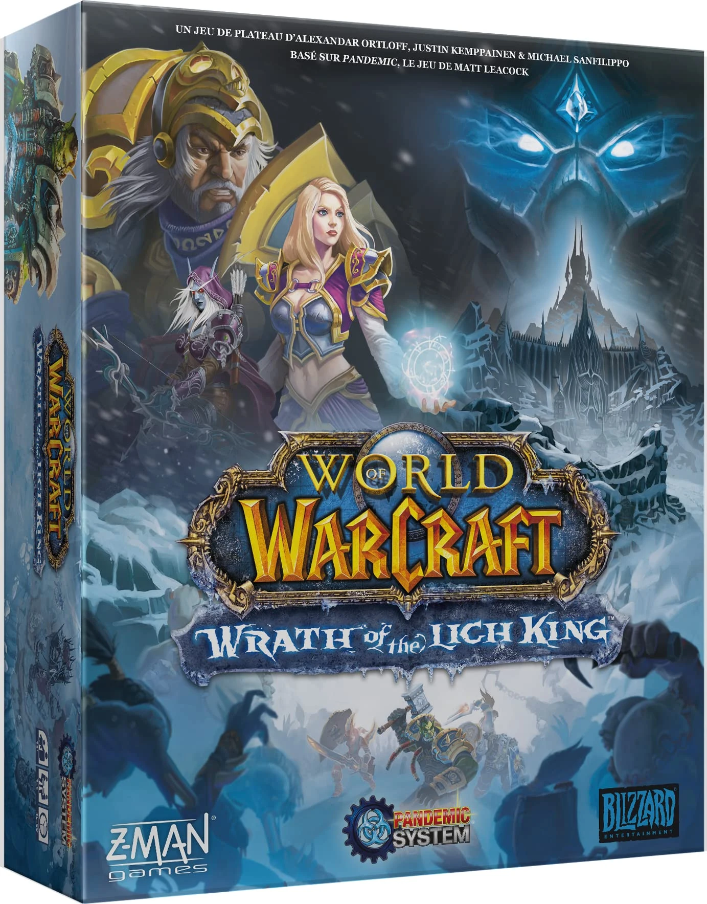 PANDEMIC Z-Man Games, World of Warcraft: Wrath of the Lich King - System, Co-op Game, Age: 14+, 1-5 Players, 60 Minutes ZMGWLK01FR Multicoloured