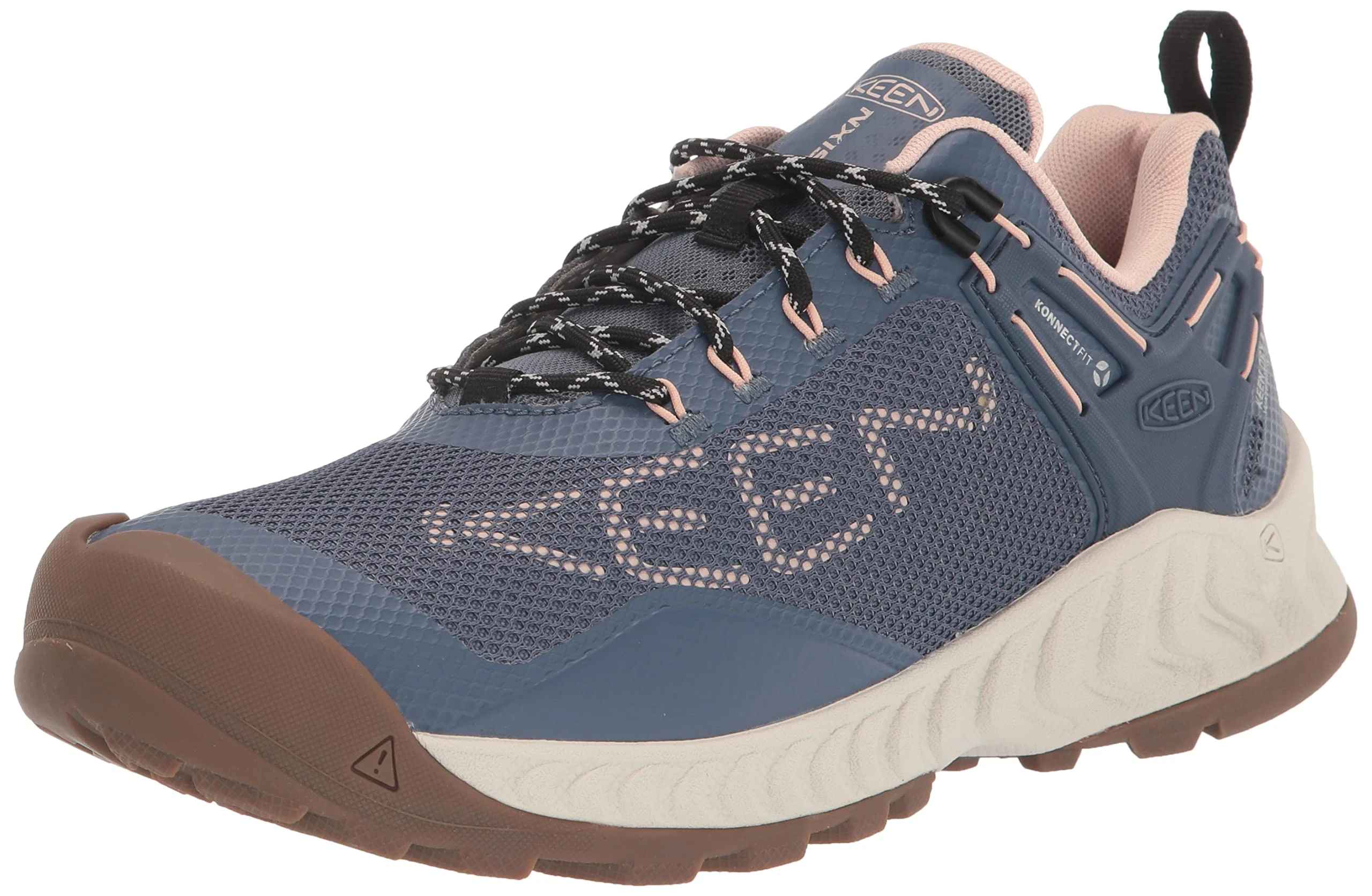 KEEN Women NXIS EVO WP, Vintage Indigo/Peachy KEEN, 6