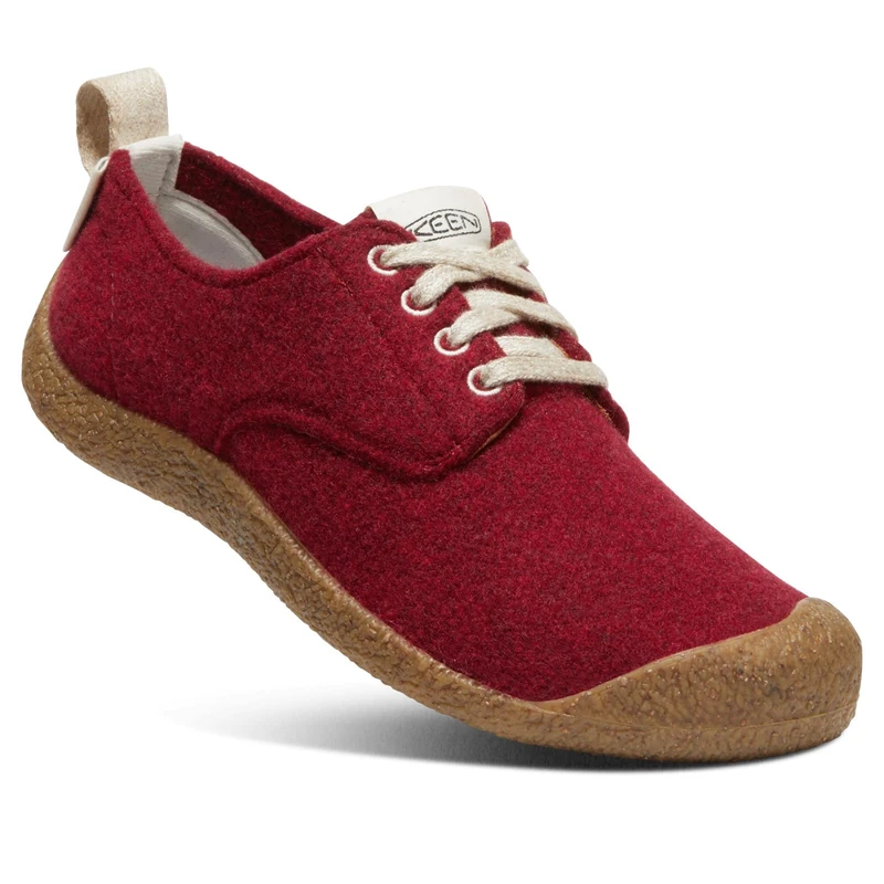 KEEN Women's Mosey Derby Low Height Casual Oxfords, Red Felt/Birch, 6 - Image 1