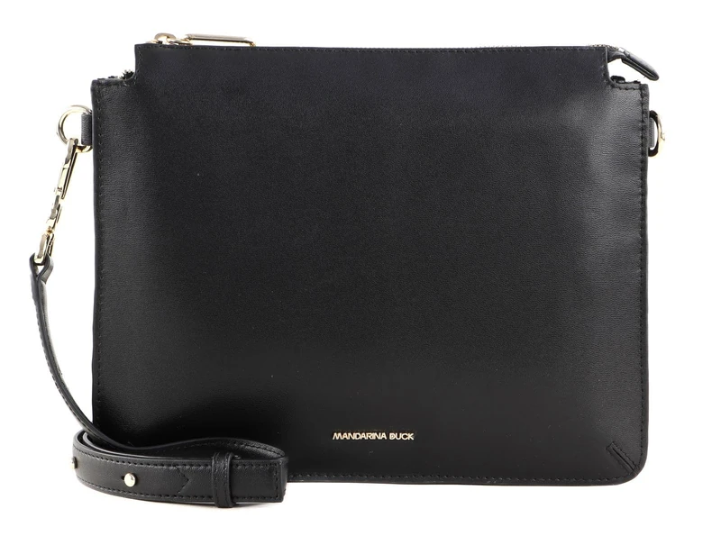 Mandarina Duck Women's Moon Messenger Bag, Black, Taglia Unica