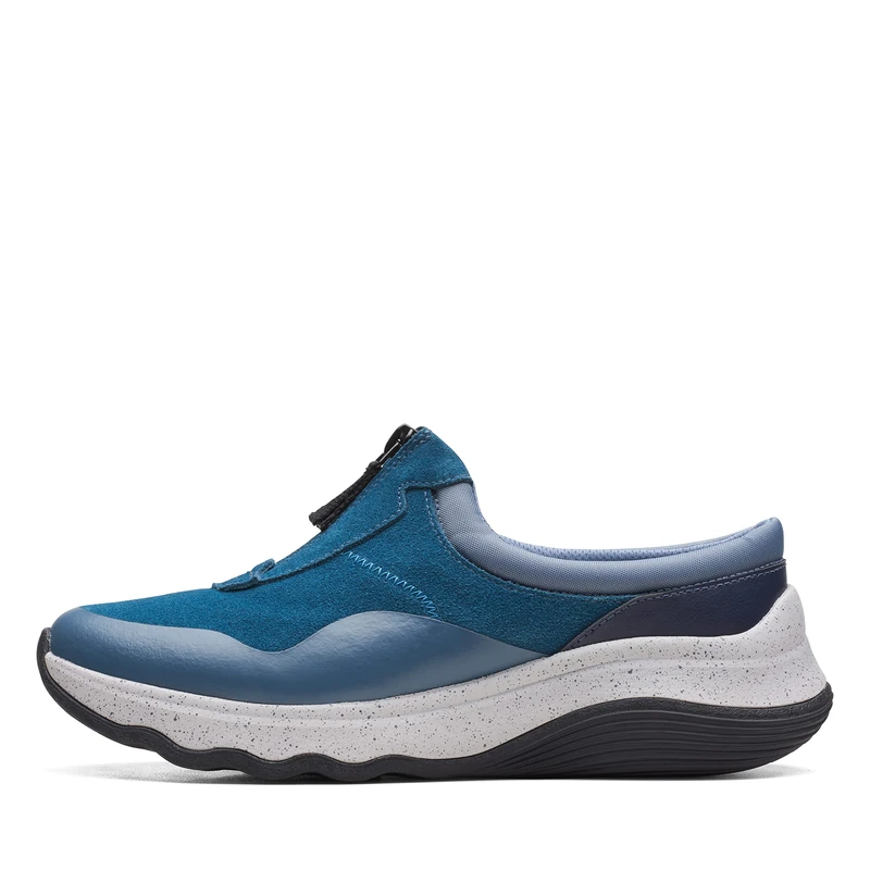 Clarks Jaunt Way Women's Trainers, Blue Grey, 9 UK - Image 1
