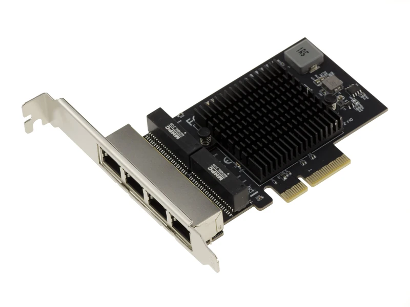 KALEA-INFORMATIQUE PCIe 2.5 LAN Quad Gigabit ethernet 10 100 1000 2500 1G 2.5G 4 RJ45 ports. With Realtek RTL8125 Chipset