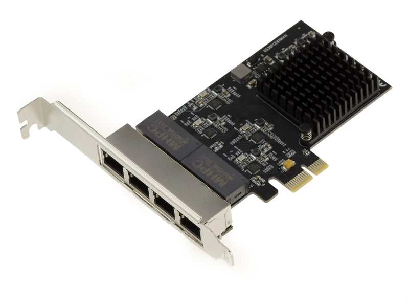 KALEA-INFORMATIQUE PCIe 4-port RJ45 Gigabit Ethernet 10 100 1000 Mbps LAN controller card with quad Realtek RTL8111H chipset
