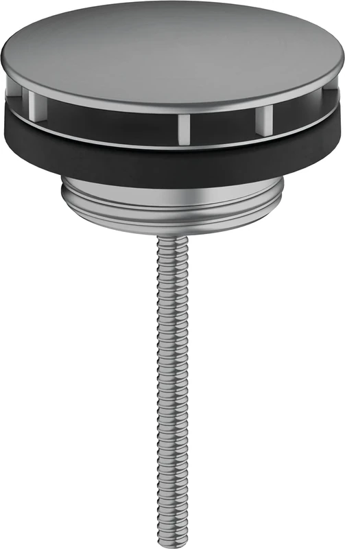 hansgrohe 50001340 Drain Valve, Non-Lockable, Brushed Black Chrome, 1.00