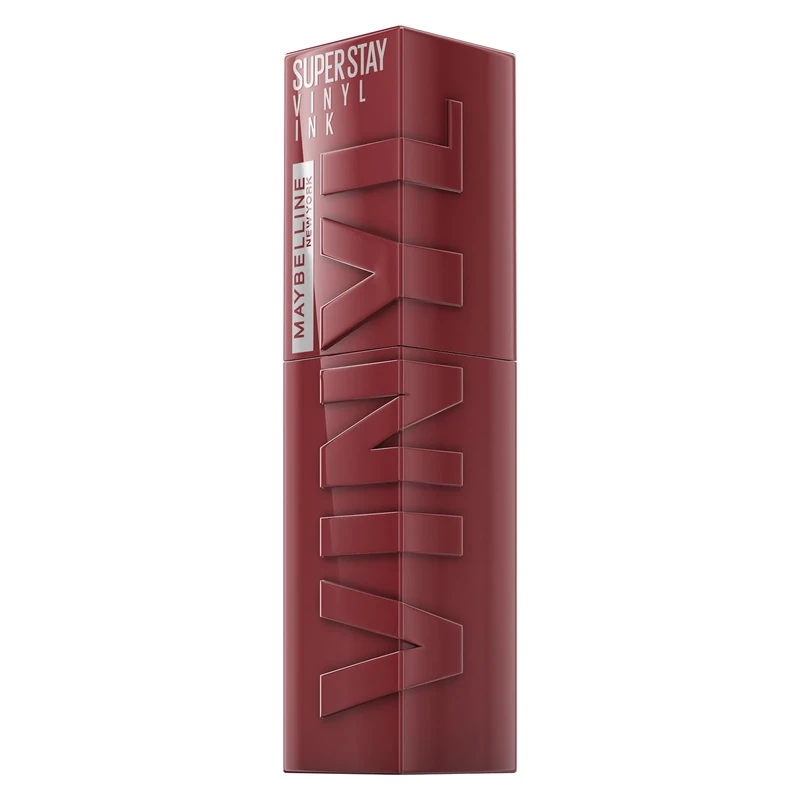 Maybelline New York Super Stay Vinyl Ink Liquid Lip Colour, 16HR Long-Lasting, Ultra-Pigmented, Smudge & Transfer-Proof, High Shine Finish, Vegan Formula for Comfortable Wear, Shade: 40 Witty