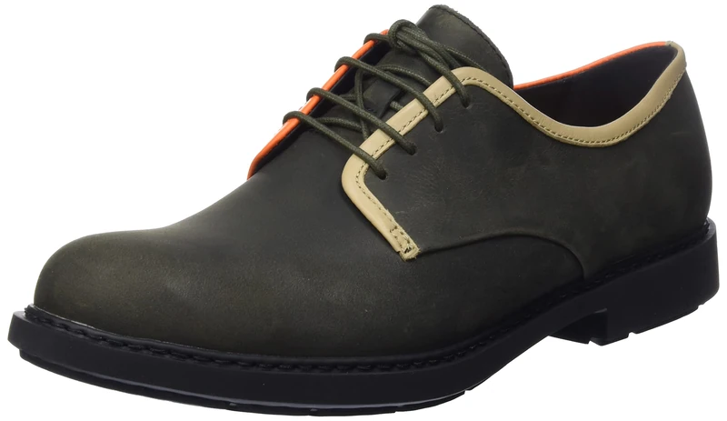 Camper Men's Neuman K100496 Oxford, Dark Green, 5.5 UK