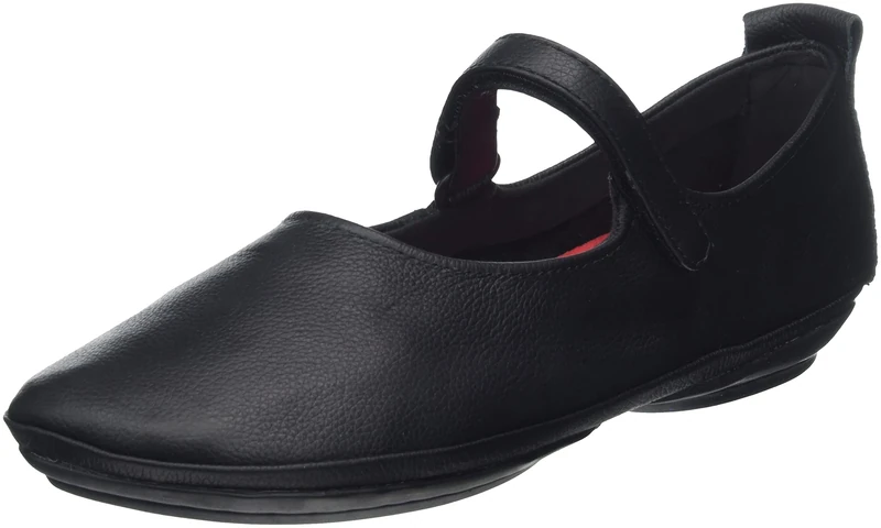 Camper Women's Right Nina-k201365 Ballet Flat, Black, 5 UK