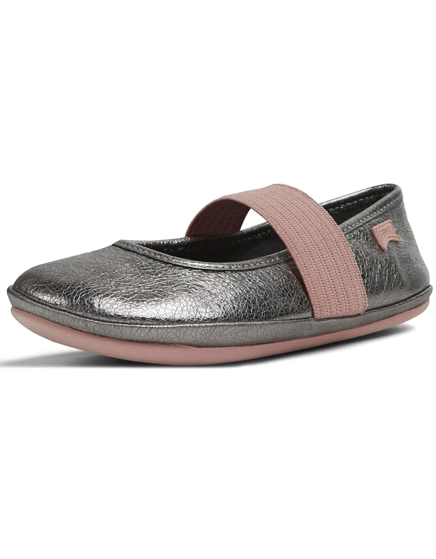 Camper Baby Girl Right 80025 Ballet Flat, Grey 141, 7.5 UK